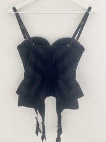 Agent Provocateur Corset Black Basque UK 32D &ldquo;melody&rdquo;