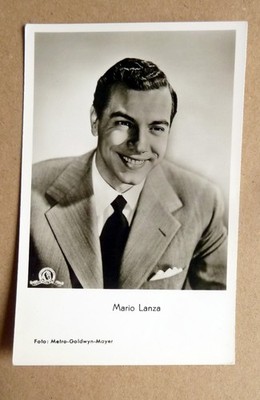 MARIO LANZA Rüdel-Verlag Schauspielerkarte/Fotokarte Nr. 303 Postcard AK