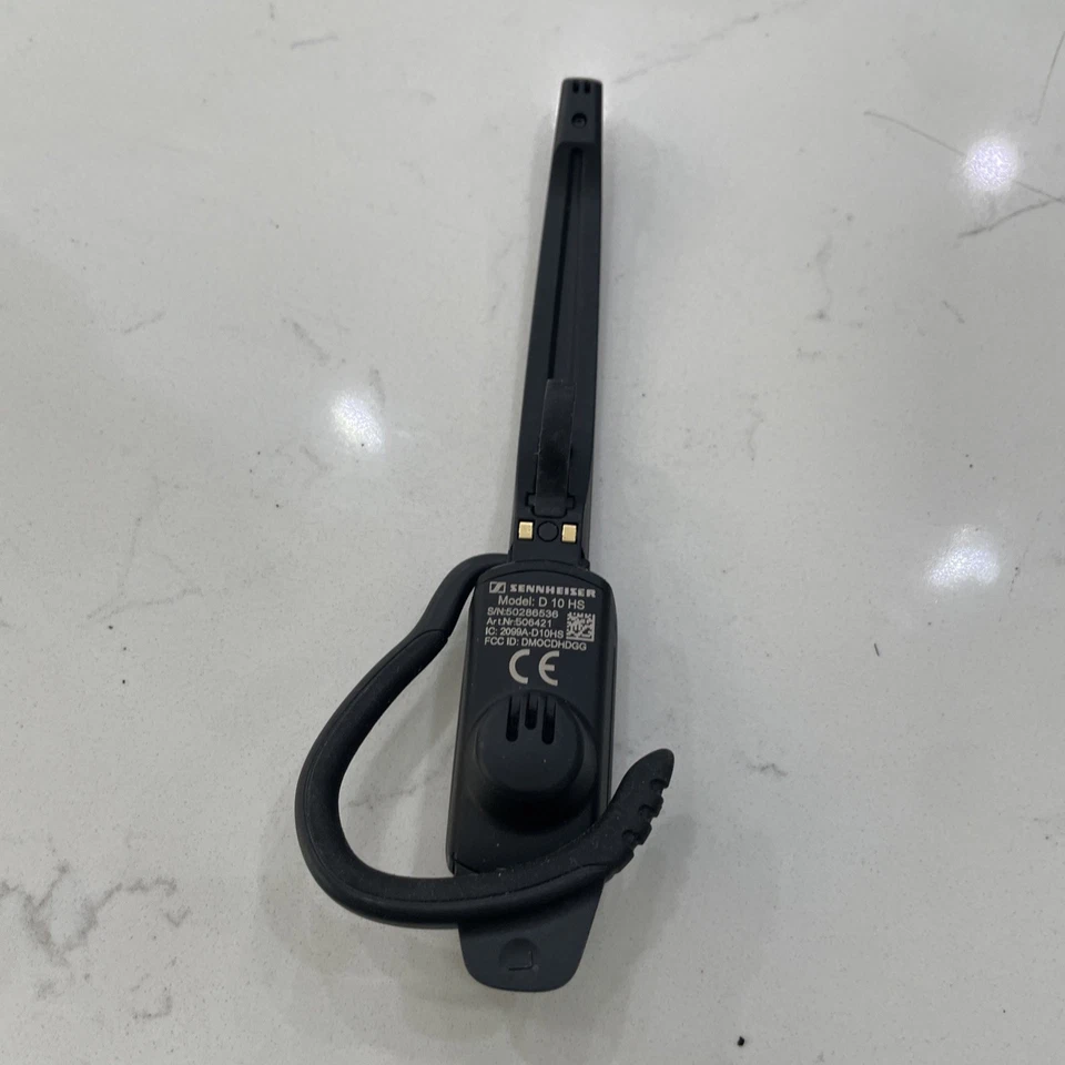 Sennheiser D 10 HS Black Noise Cancelling Microphone Single-Sided DECT Headset - Image 2 of 3