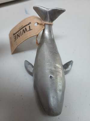 Twine Rustic Elegance Whale Bottle Opener Moby Fish Stainless Steel