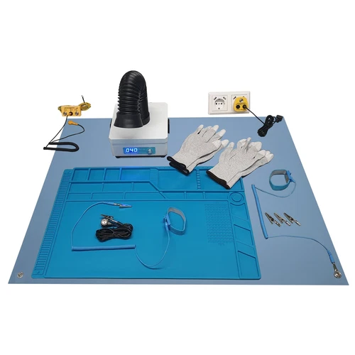 Minadax ESD Geschützter Arbeitsplatz 80 x 60cm für Elektronik-Reparaturen