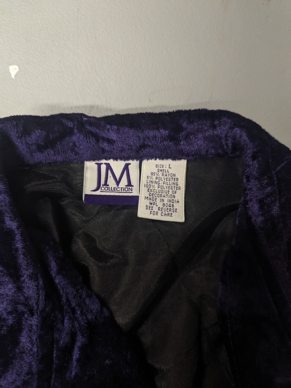 90s Quilted Patchwork Jacket Size Large Vintage J… - image 12