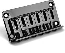 Fixed Black Guitar Hardtail Bridge Fit Stratocaster Strat