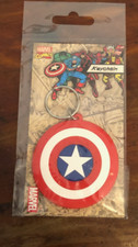 Image of Marvel Comics Captain America Shield Vinyl Keychain