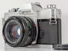 [Exc+5] Canon FTb QL 35mm SLR Film Camera + NFD 50mm f/1.8 MF Lens from Japan