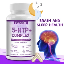 5-HTP 250 mg Vegan Capsules - With Cofactor B6 - Sleep Support, Positive Mood