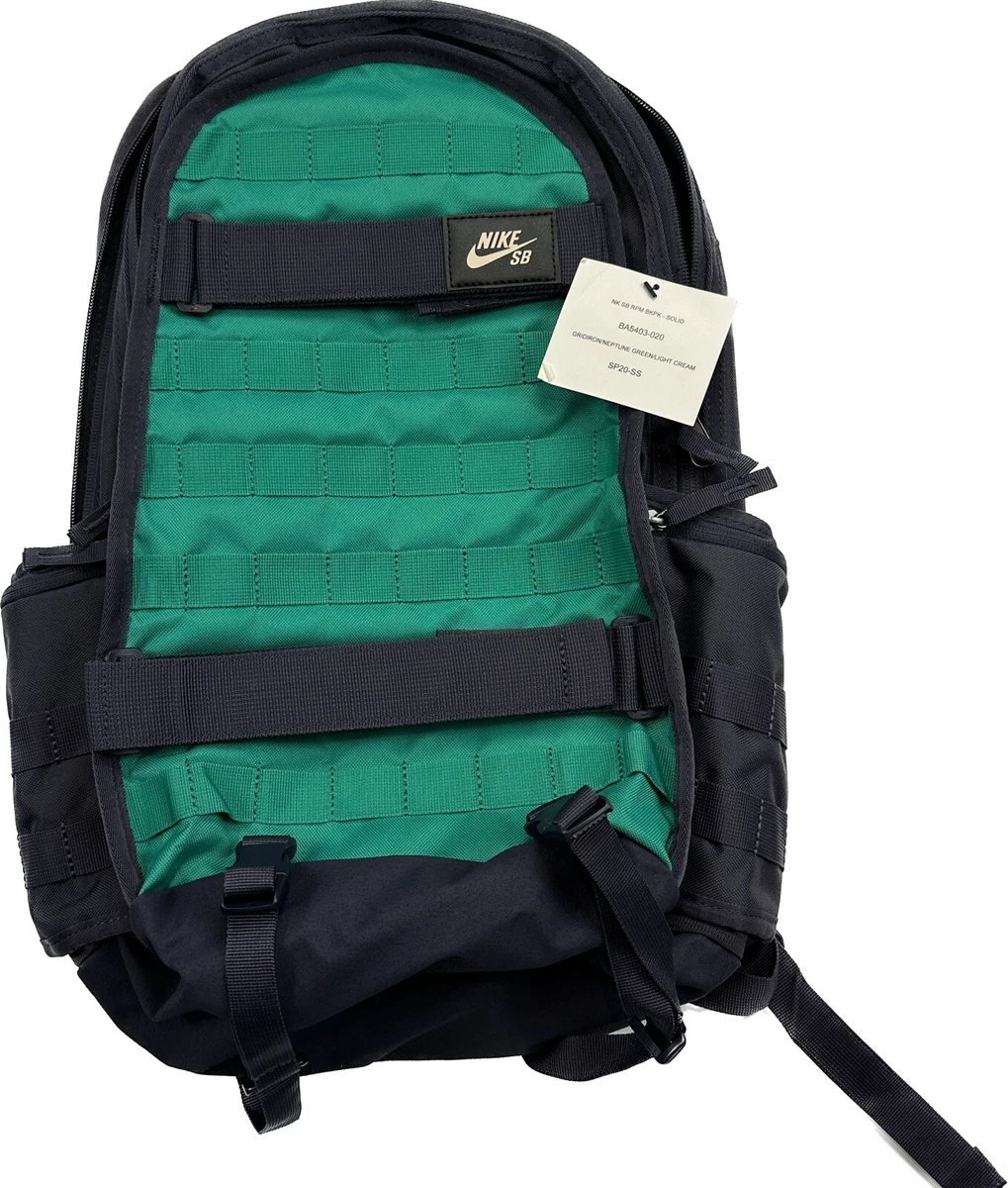 pølse favorit Valg Nike SB RPM Backpack AOP Navy Blue Green Skateboarding BA5403-020 | eBay