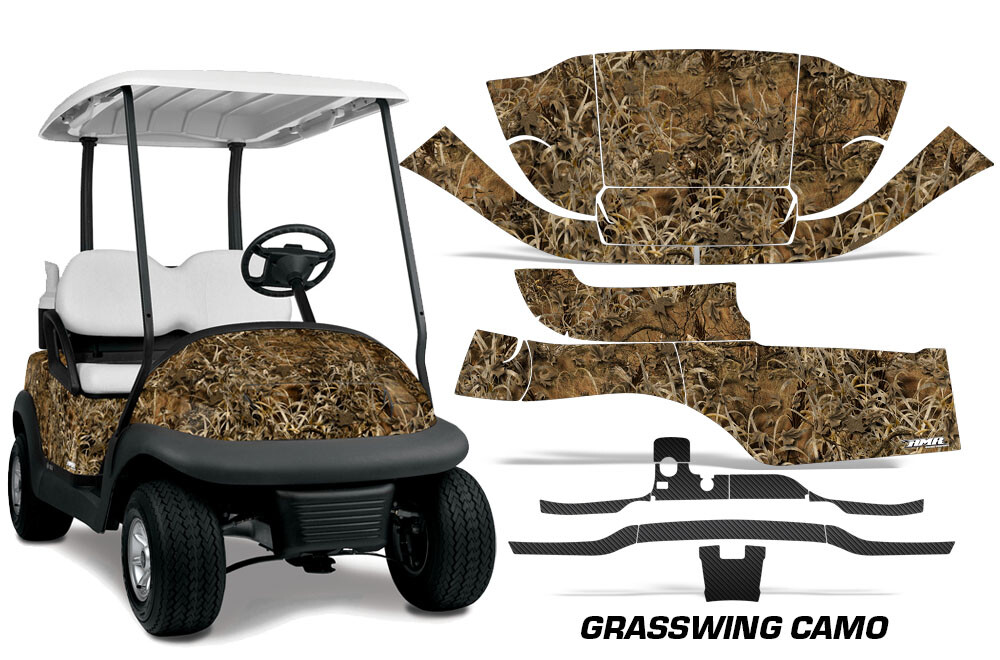 Graphics Decal Stickers For Club Car Precedent I2 2004-2017 Grasswing Camo