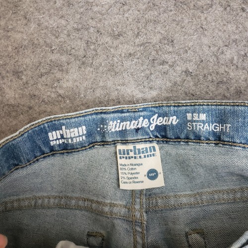 Urban Pipeline Jeans Boys 10 Blue Straight Slim Adjustable Waist Denim Kids - Picture 8 of 11