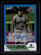 David McCabe 2023 Topps Pro Debut Blue Foil Auto Card 120/150 #PD-180