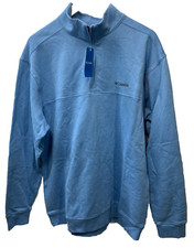 Columbia Men's Hart Mountain II Half Zip Sweatshirt Size XL Blue Long Sleeve