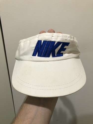 Vintage 80s Nike Block Letter Visor Hat 