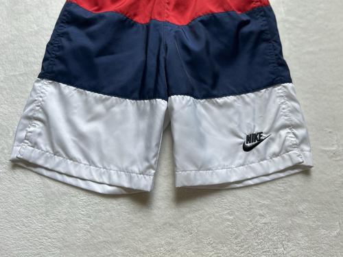 Nike Boys Blue White Red Pockets Lining Elastic Waistband Swim Trunks Size S - Picture 7 of 14