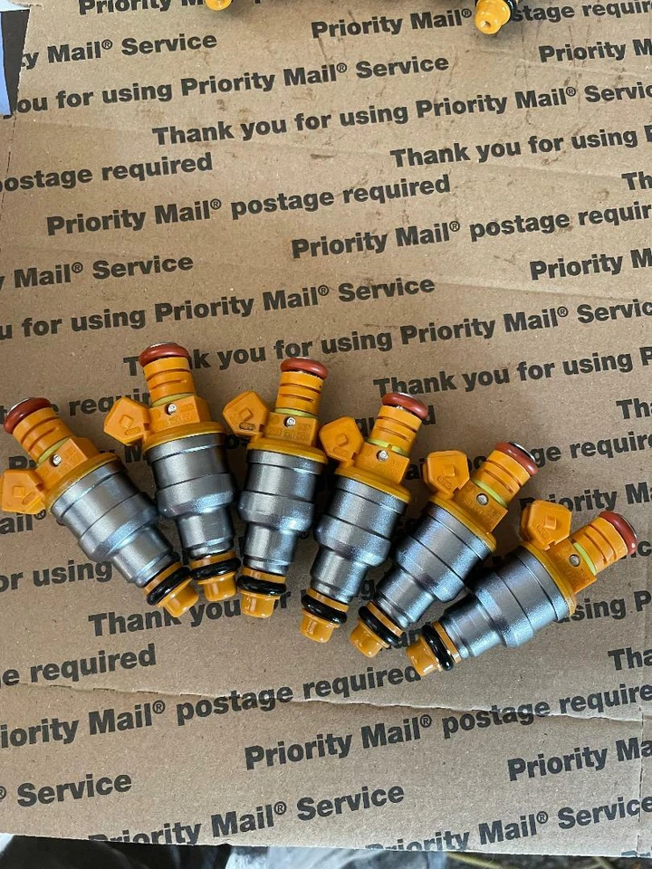 87-97 Jeep Cherokee Comanche Wrangler 4.0 Bosch Inyector de combustible juego de actualización de 6 Foto 4 de 4