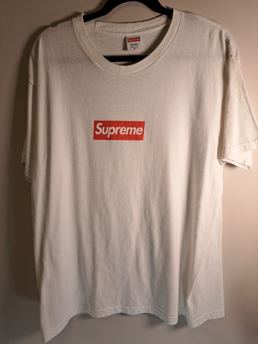 RARE Supreme 20th Anniversary Box Logo Tee White sz XL | eBay RARE Supreme 20th Anniversary Box Logo Tee White sz XL | eBay