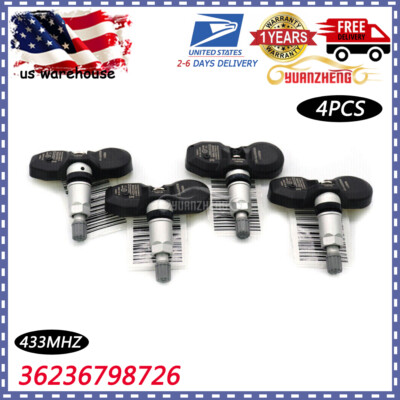 SET (4) Genuine OEM 36106856227 TPMS TIRE PRESSURE SENSOR For BMW X3 X5 Z4 MINI