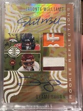 2021 Illusions Football Rookie Reflections Javonte Williams Dyami Brown Auto /5