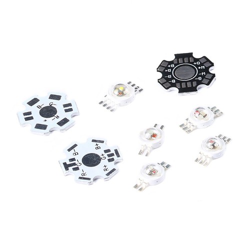 1W 3W 5W Hochleistungs-Vollfarb-LED SMD RGBW RGB-Chip-Lichtperlen COB 4/6/8 Pin - Picture 3 of 13