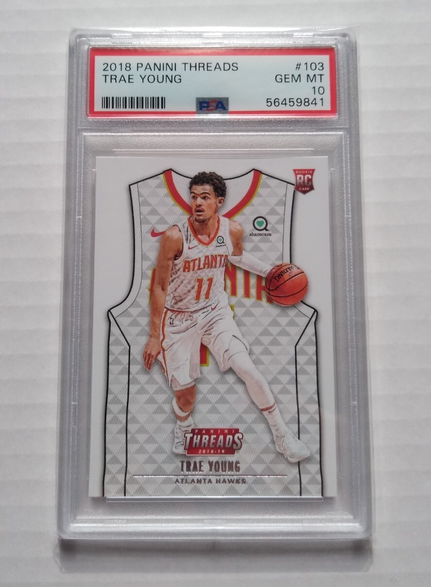 2018 Panini Threads Trae Young RC Rookie PSA 10 Gem Mint #103 Amazing!!