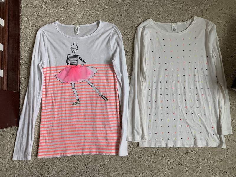 EUC Girl’s J.Crew Long Sleeve Keepsake T-Shirts - size 14