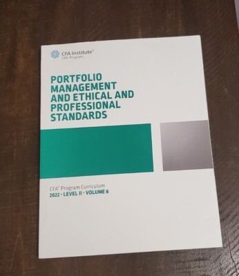 CFA Institute CFA Program Curriculum Level II Volumes 6 - Porfolio mgmt & ethi..