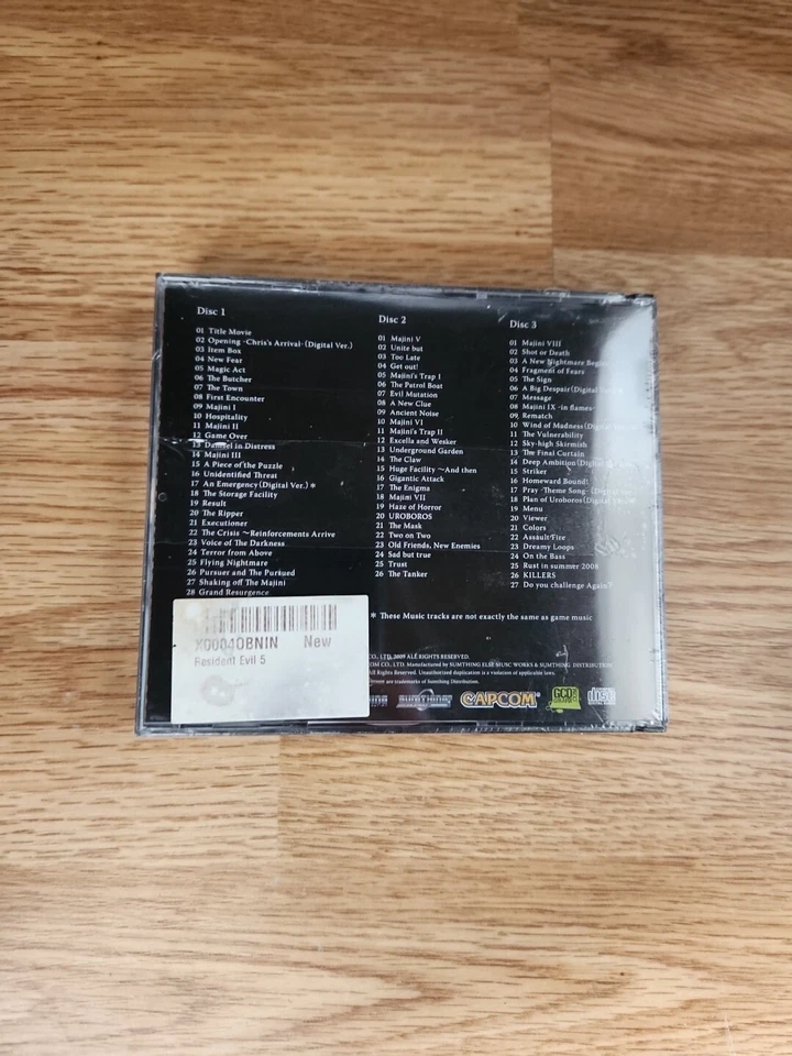 Resident Evil 5 Original Soundtrack OST Capcom 3 CD Set Biohazard - Image 3 of 4