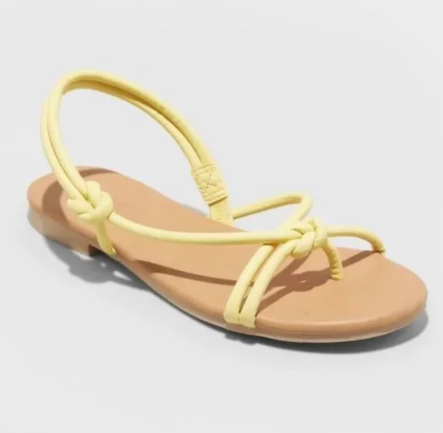 APL Sandali tubolari petalo giallo nuovi filo universale misura 8 5