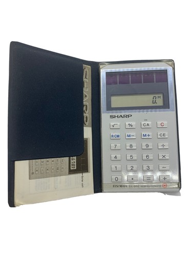 Calculatrice Sharp Elsi Mate EL-214 Vintage Avec Boîte D'origine - Japon
