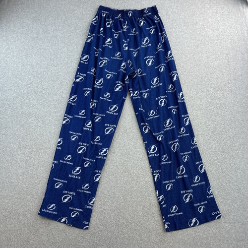 Tampa Bay Lightning Pyjamahose Jugend Large 14/16 blau gerades Bein Stretch Junge - Bild 5 von 5