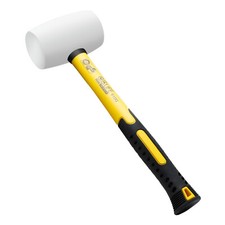 Gummihammer Weiß 450-910g TÜV und GS, Schonhammer für Bodenleger und Fliesen