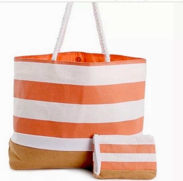 CROCS BEACH Cruise Vacation TOTE BAG Sturdy ! Rope Handle Plus Wallet