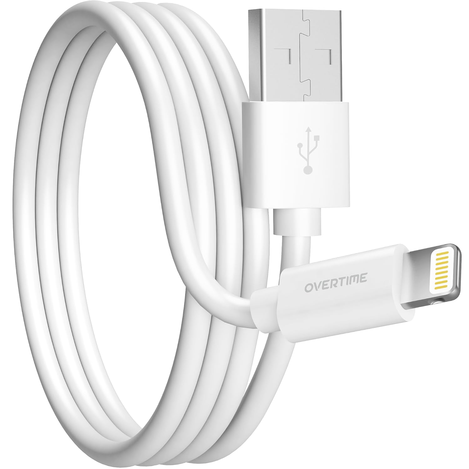 MFI Certified Overtime iPhone Lightning Cable for Fast Smart Charging-image