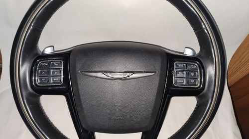 2011-2014 OEM Chrysler 300 John Varvatos Steering Wheel w Paddle Shifters - Picture 3 of 12