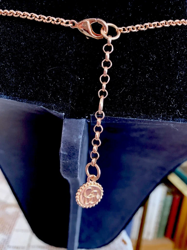 Collar de malla de filigrana tono oro rosa Jessica Simpson Foto 3 de 4