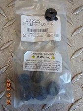 *6 PC* COLLARS & COUPLINGS CCI252S 1/4" DOUBLE SPLIT SHAFT COLLAR BLACK OXIDE