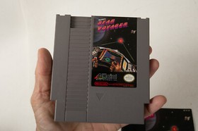 Star Voyager Nintendo NES (E3L) Game Cartridge (JSF6) w/Booklet Aklaim 1987