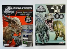 Jurassic World : Coloring & Activity Books.  Lots Of Extras/See Description