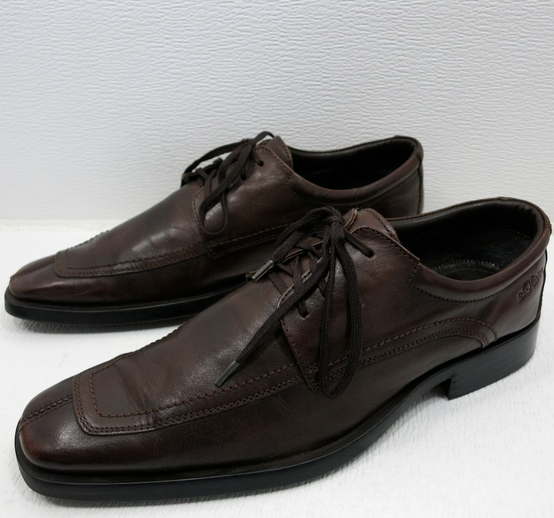 SAOLA Abito S. Oliver pelle marrone punta spaccata moda Oxford Germania 42 9 M