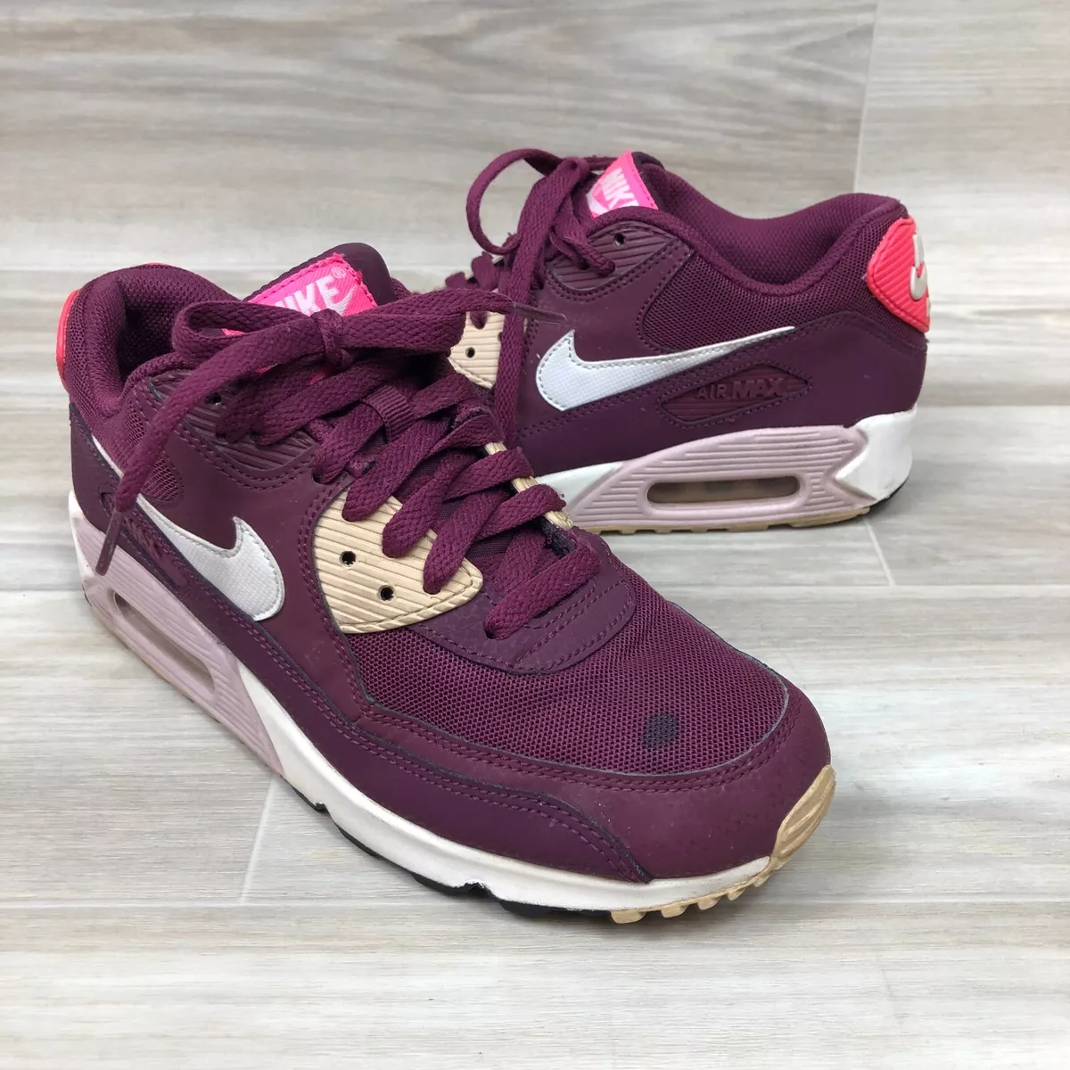 Nike air max womens burgundy sale