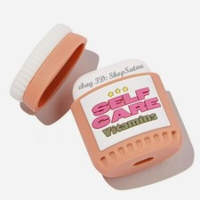 TYPO Self Care Vitamins Silicone Case Cover Protective Skin for Apple Airpods