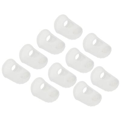 #ad 10 Pack Finger Tips Anti Slip Fingertip 29mm Silicone Finger Guard Transparent $11.79
