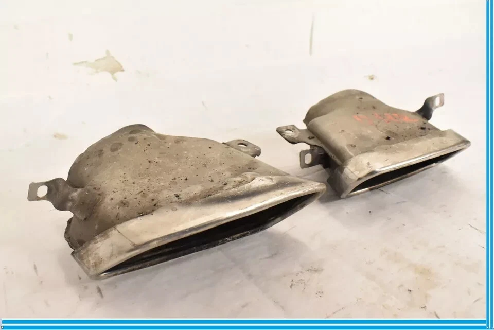 Juego de 2 puntas silenciadoras de escape laterales derecho e izquierdo mercedes w207 e550 10-11 OEM Foto 3 de 4