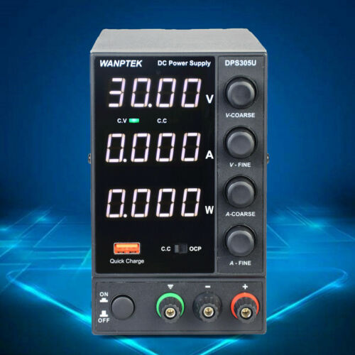 Alimentatore da laboratorio 30V/0-5A?t alimentatore da laboratorio DC trasformatore regolabile con USB nuovo