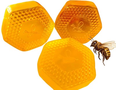 5Dots Honey Soap Bars (Pack of 3), 10.59 oz/0.66 Pounds, Honey Coconut Olive Oil