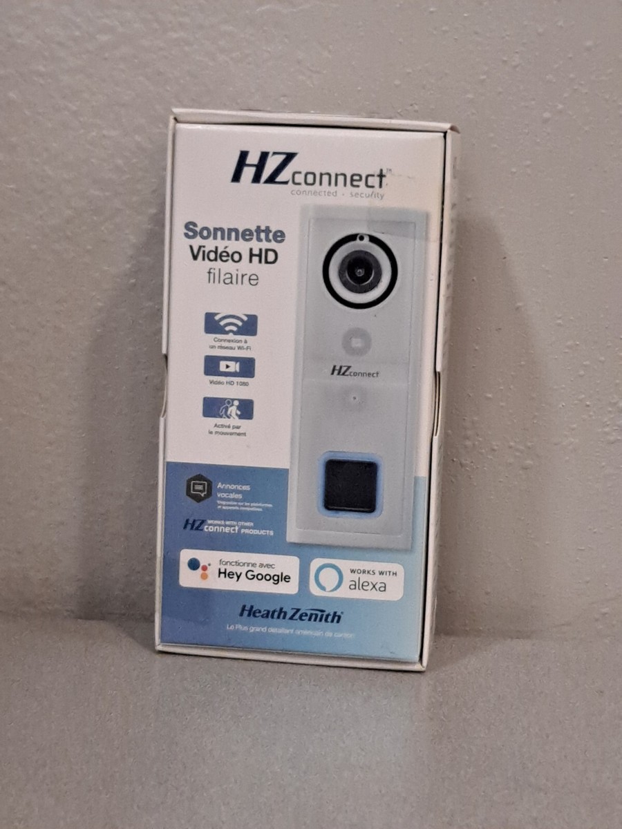 Heath-Zenith SL-9601-90 Wired HD Smart Doorbell Motion Sensor HZ
