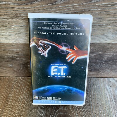 Vintage E.T. The Extra-Terrestrial 1996 VHS Clamshell Video Cassette 80s