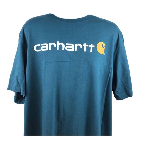 Carhartt Original Fit Men’s Short Sleeve T-Shirt Size XL Teal Blue NWT NEW - Picture 5 of 7