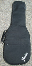Fender Padded Electric Guitar Case Gig Bag Soft Shell Double Strap Black Nice