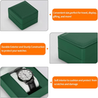 PU Leather Watch Gift Box, Premium Single Watch Holder Case for Women Men, Watch
