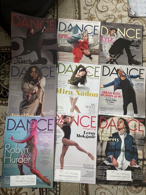 Lot Of Nine Dance Magazines. 2024 - 2025 Editions 